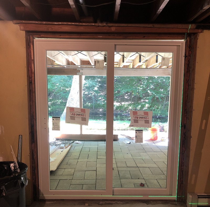 Install the new door